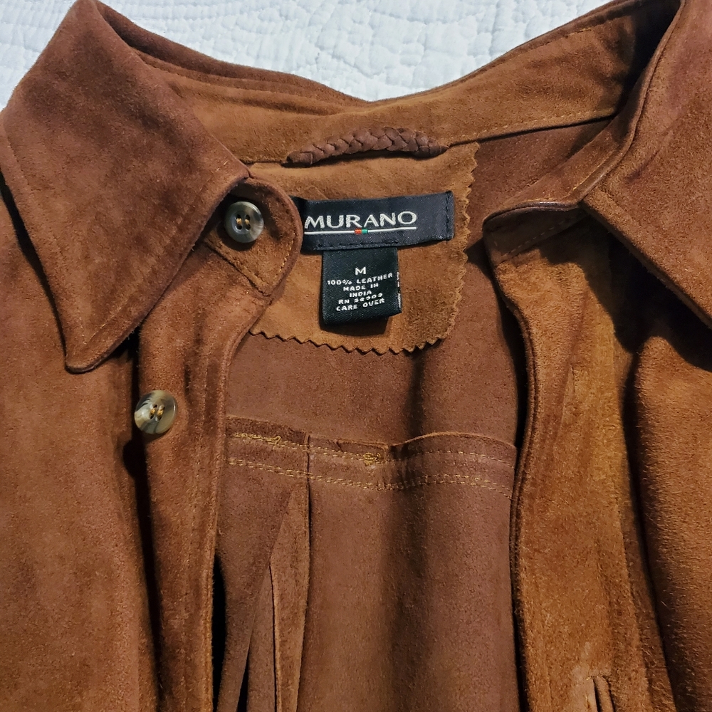 Med leather shirt